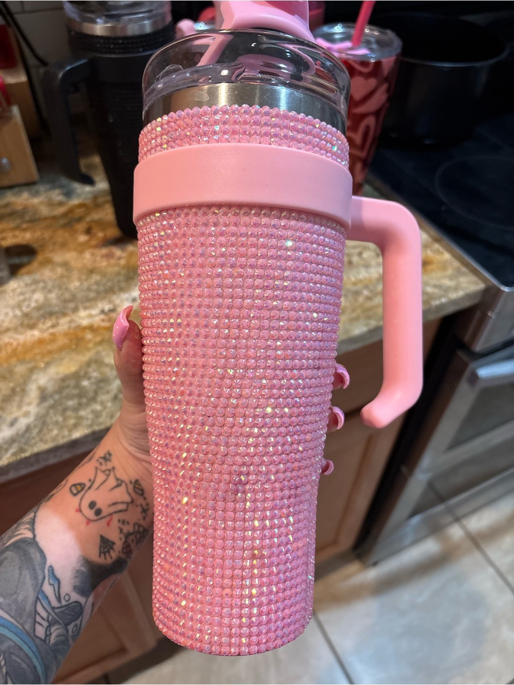Bedazzled cup 🩷